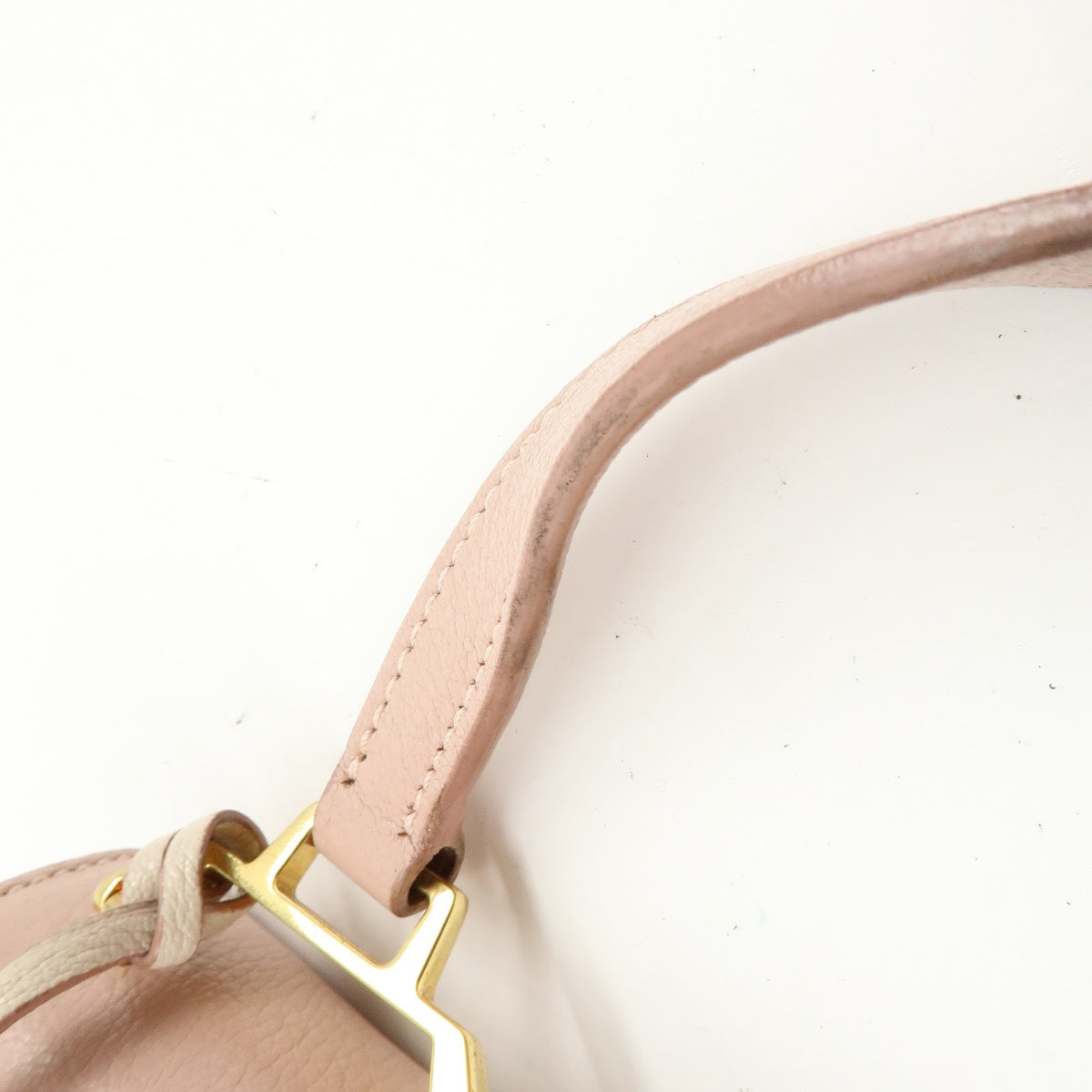 Miu Miu Madras Convertible Compartment Top Handle Leather Pink Leather Handbag (Pre-Owned)