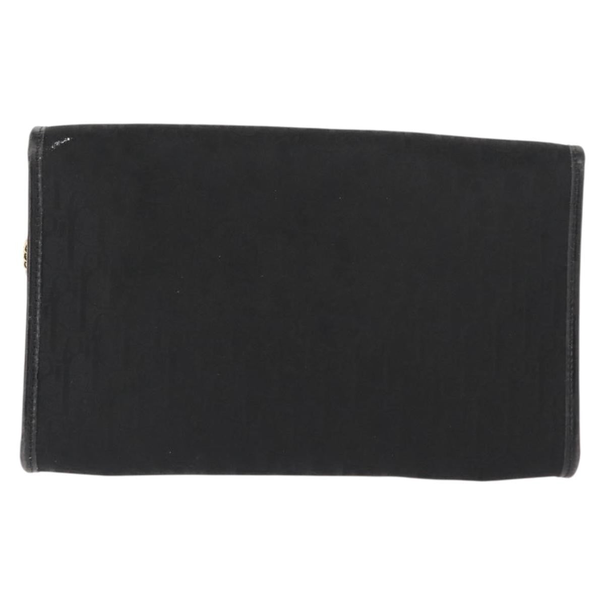 Christian Dior Trotter Shoulder Canvas Black Canvas Shoulder Bag Bag (Pre-Owned)