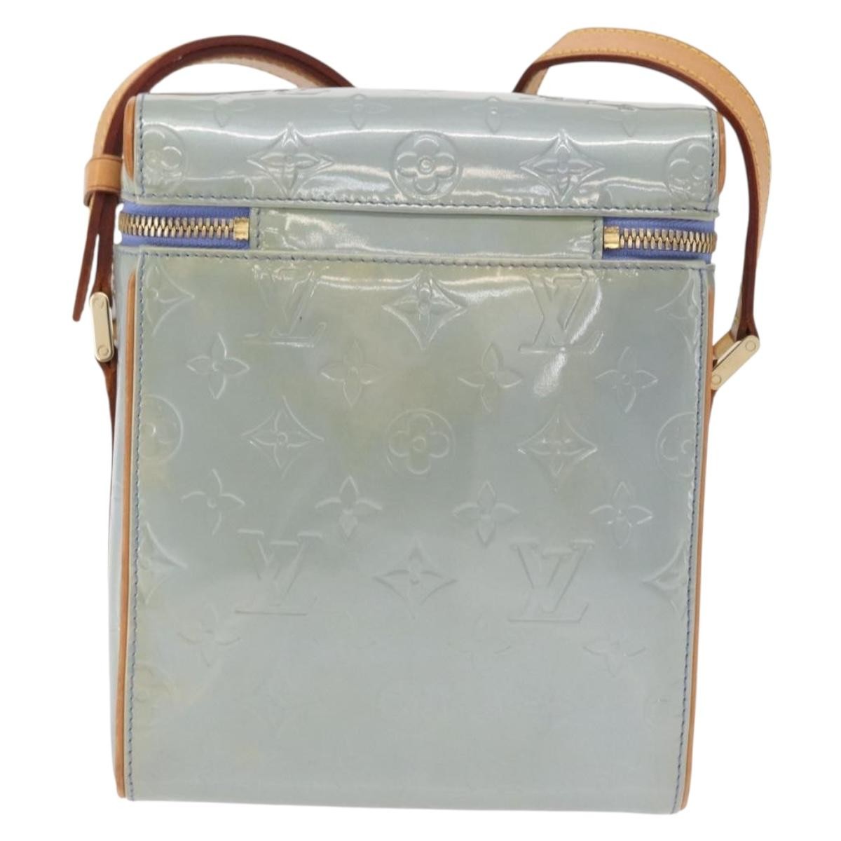 Louis Vuitton Sullivan Monogram Vernis Blue Patent_Leather Shoulder Bag Bag (Pre-Owned)