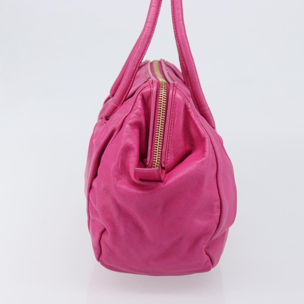 Miu Miu Shoulder Leather Pink Leather Shoulder Bag Bag (Pre-Owned)