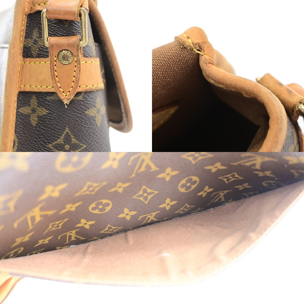 Louis Vuitton Sologne Monogram Canvas Brown Canvas Shoulder Bag Bag (Pre-Owned)