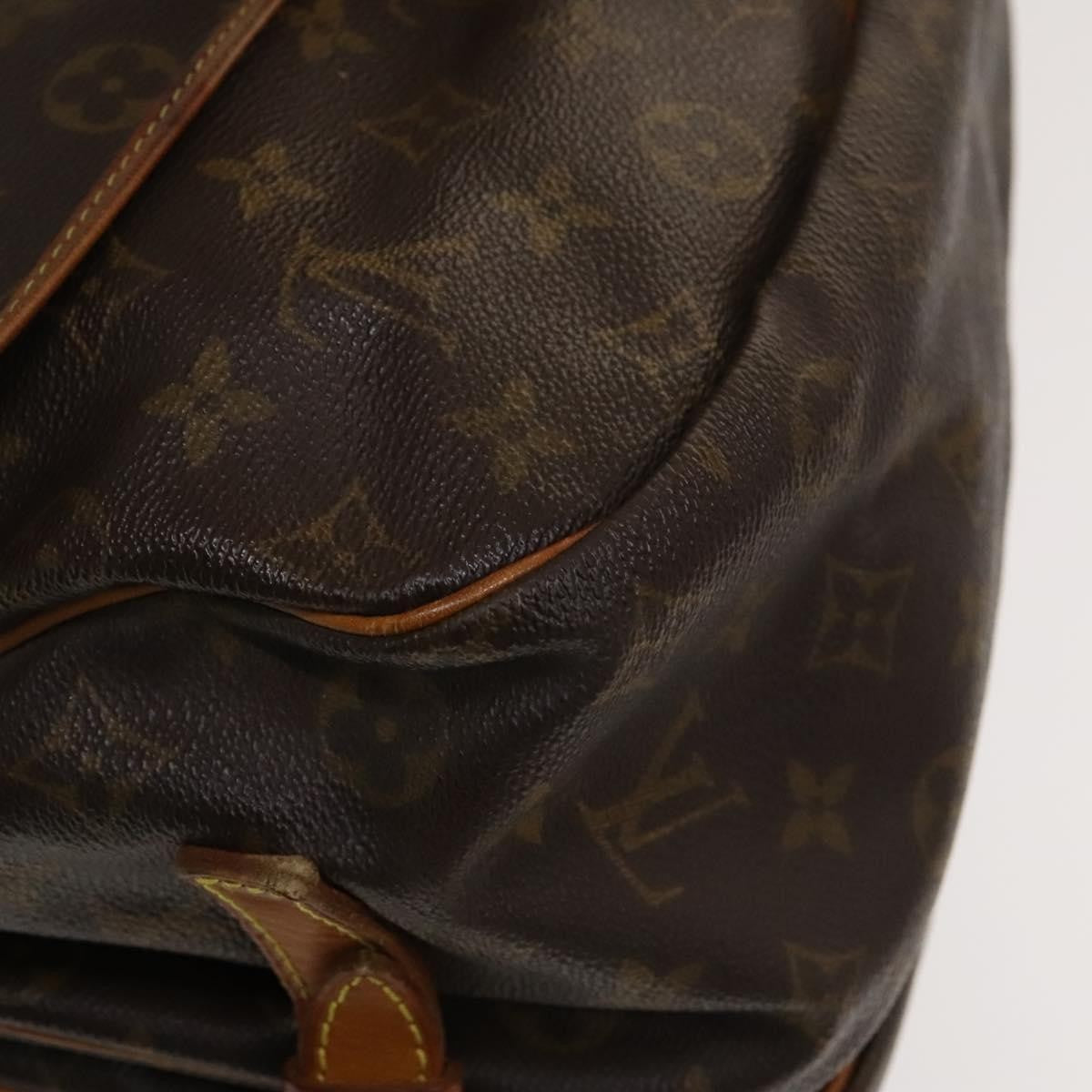 Louis Vuitton Saumur Monogram Canvas Brown Canvas Shoulder Bag Bag (Pre-Owned)