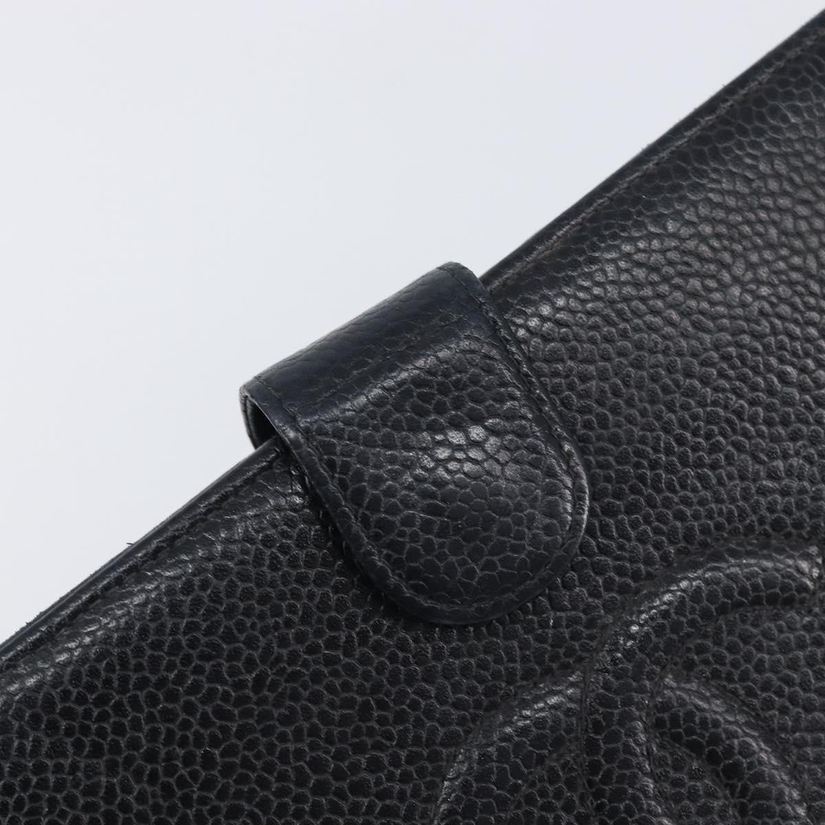 Chanel Timeless Cc French Leather Black Calfskin Wallets Accessory (Pre-Owned)