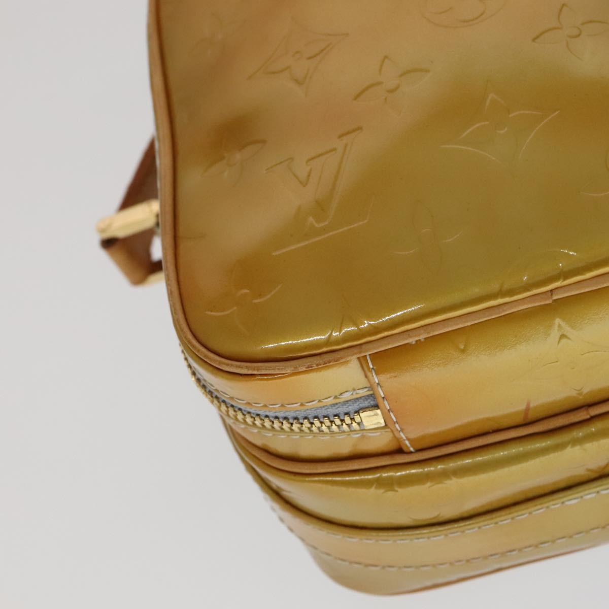 Louis Vuitton Wooster Monogram Vernis Yellow Patent_Leather Bag (Pre-Owned)
