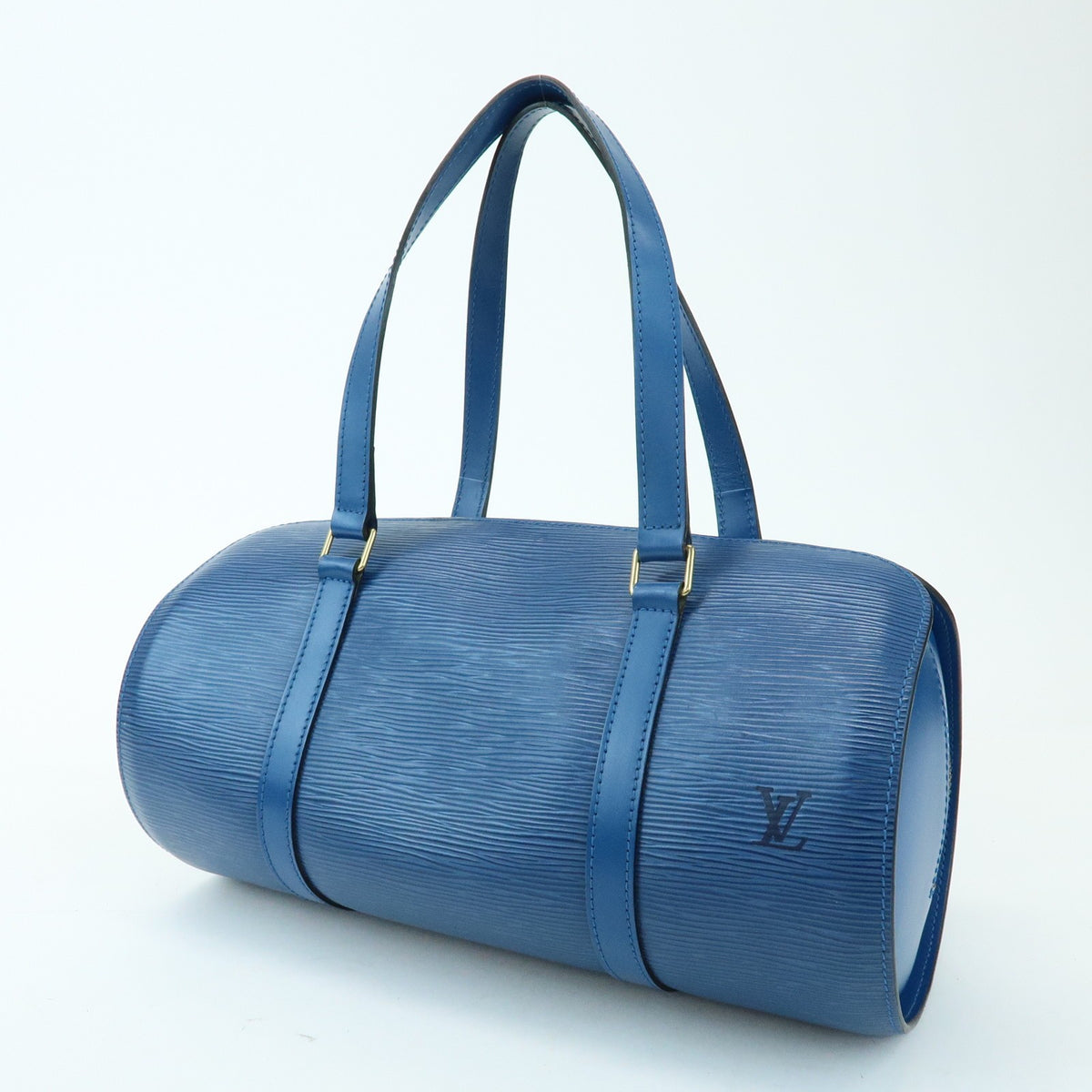 Louis Vuitton Soufflot Epi Leather Blue Leather Tote Bag Bag (Pre-Owned)