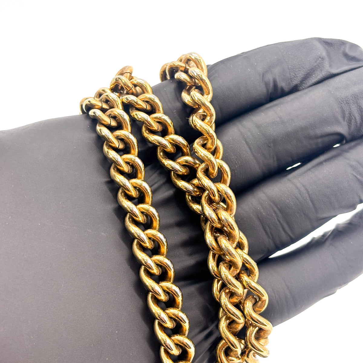 Gucci Gg Marmont Chain Matelasse Leather Black Leather Shoulder Bag Bag (Pre-Owned)