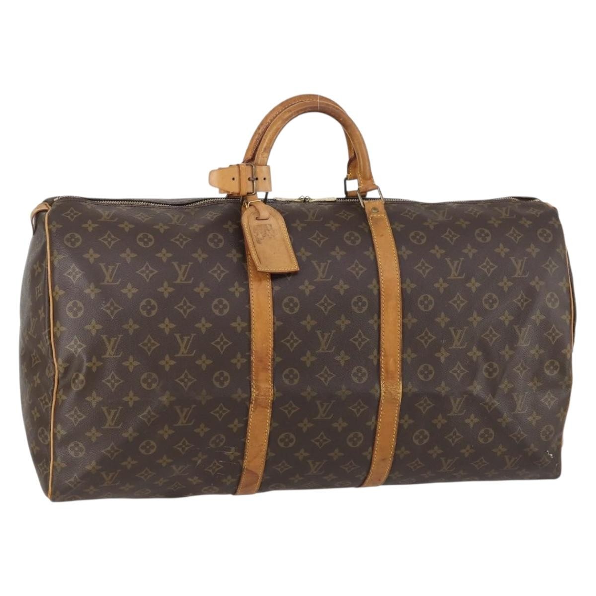 Louis Vuitton Keepall Monogram Canvas Brown Canvas Travel Bag Bag (Pre-Owned)