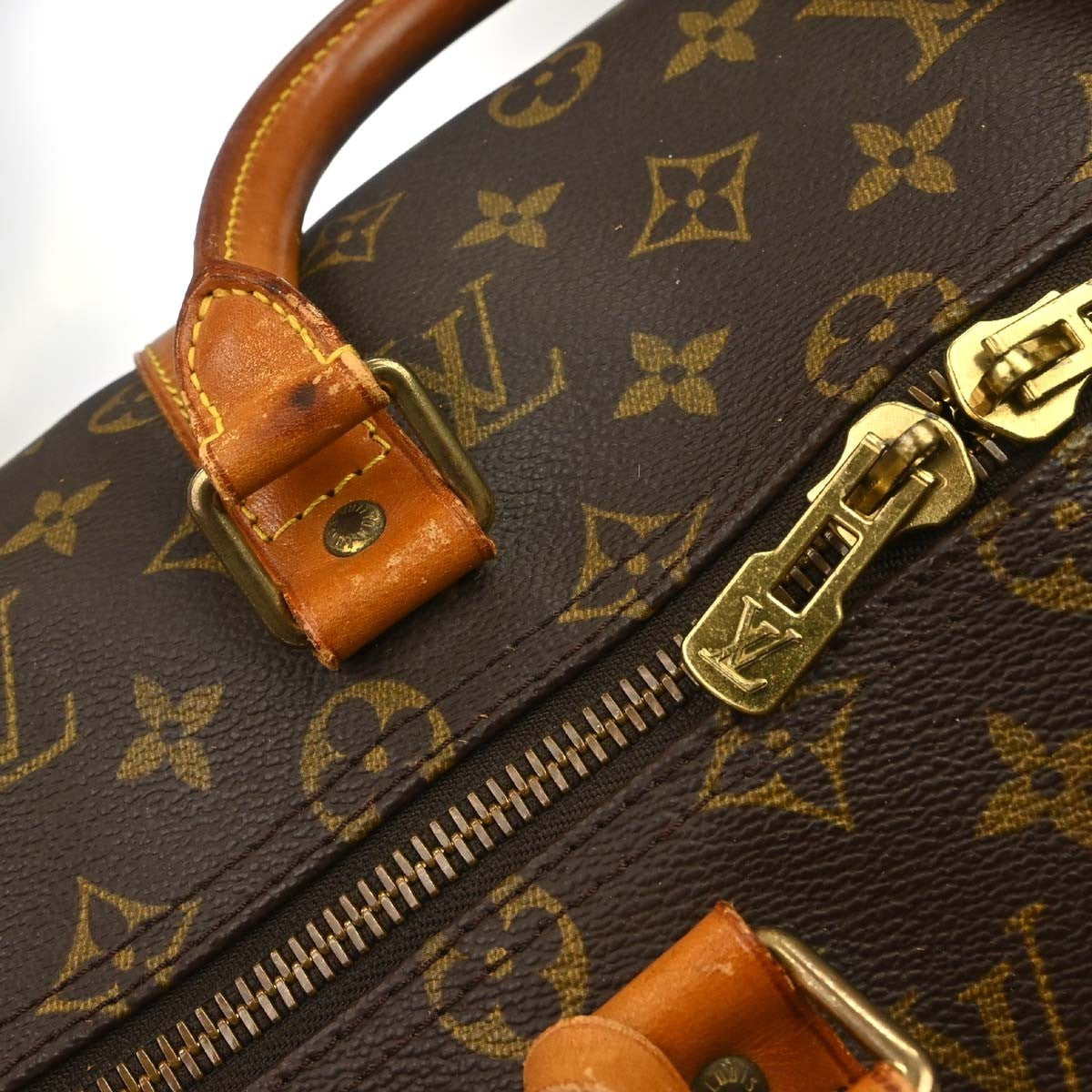 Louis Vuitton Keepall Monogram Canvas Brown Canvas Travel Bag Bag (Pre-Owned)