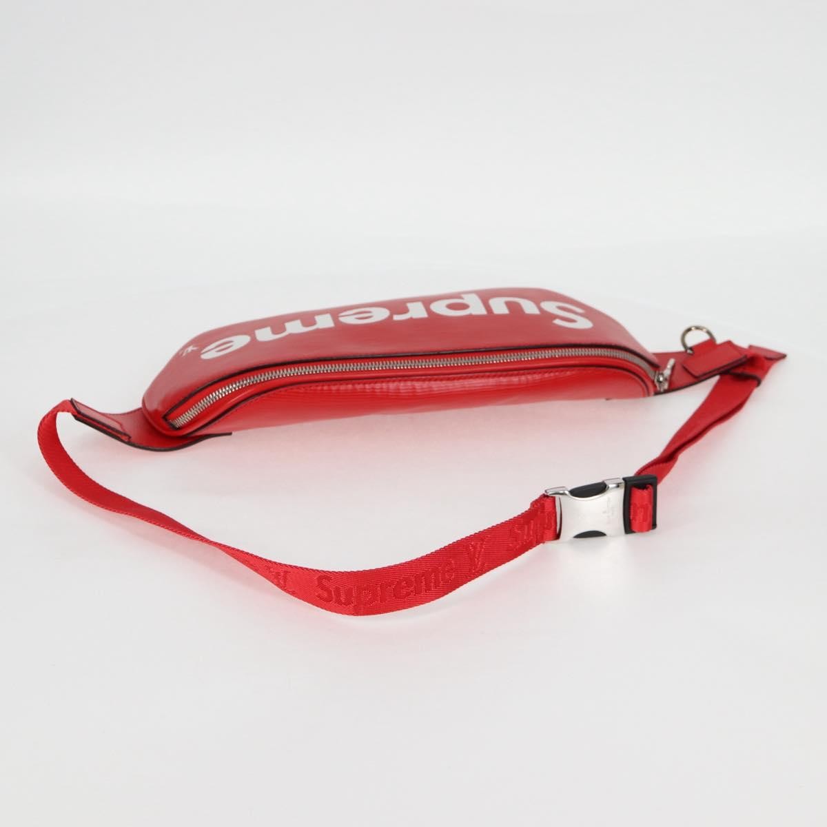 Louis Vuitton Louis Vuitton X Supreme Waist Epi Leather Red Leather Clutche & Pouche Bag (Pre-Owned)