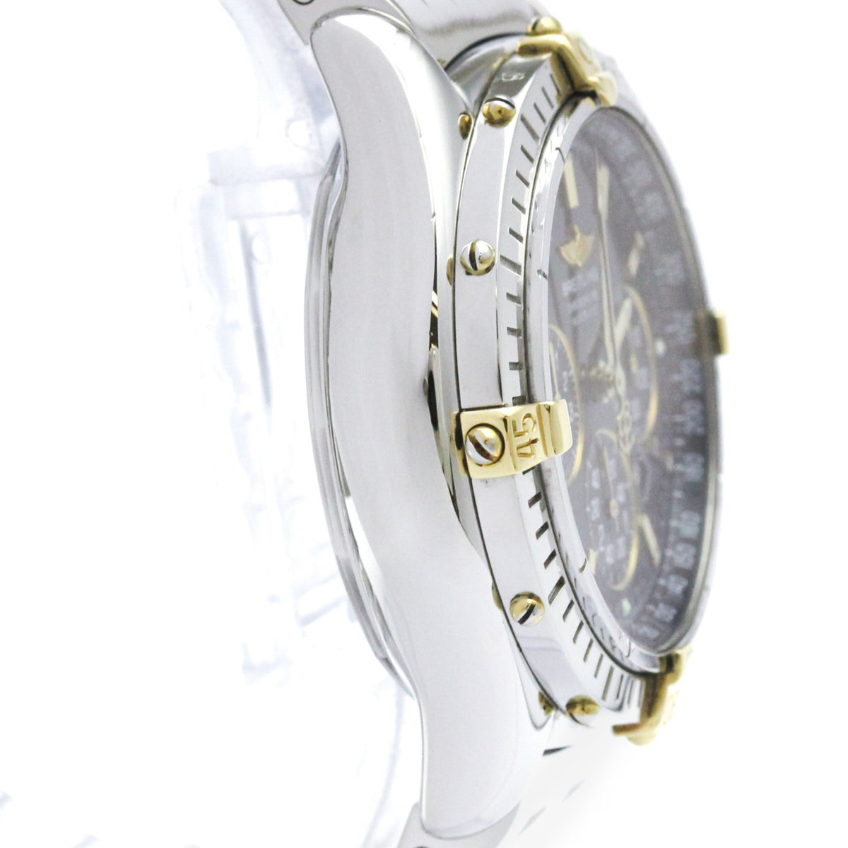 Breitling Windrider Shadow Flyback Chronograph Automatic Stainless Steel And Yellow Gold Watch (Pre-Owned)
