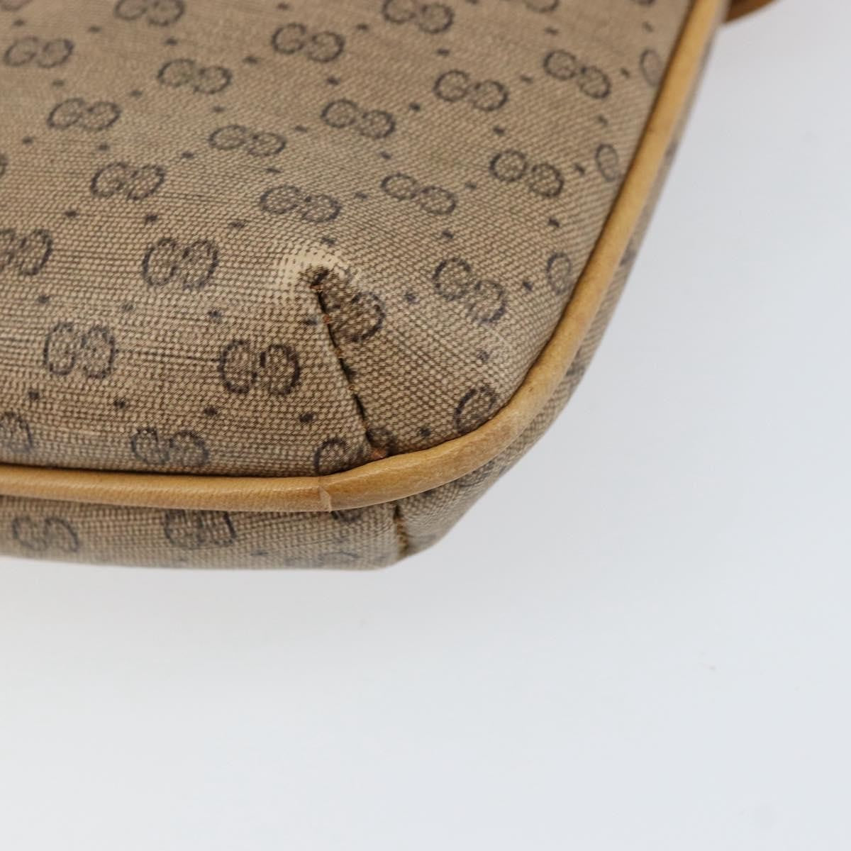Gucci Micro Gg Supreme Gg Canvas Beige Pvc Shoulder Bag Bag (Pre-Owned)