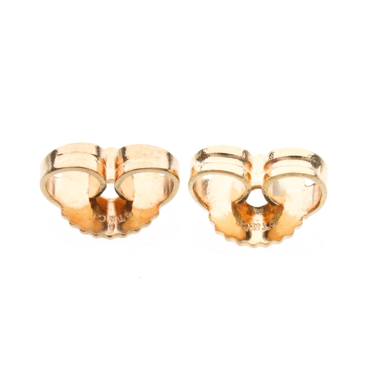 Tiffany & Co. Paloma Picasso Graffiti X Stud 18K Yellow Gold Pink Pink_Gold Earrings Jewelry (Pre-Owned)