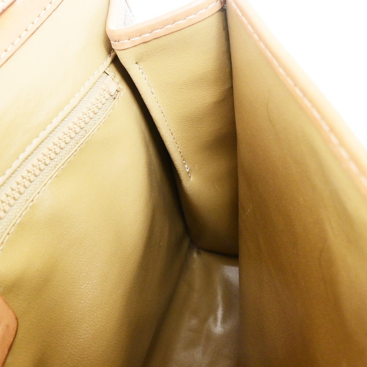 Celine Vintage Macadam Canvas And Leather Brown Canvas Shoulder Bag Bag (Pre-Owned)