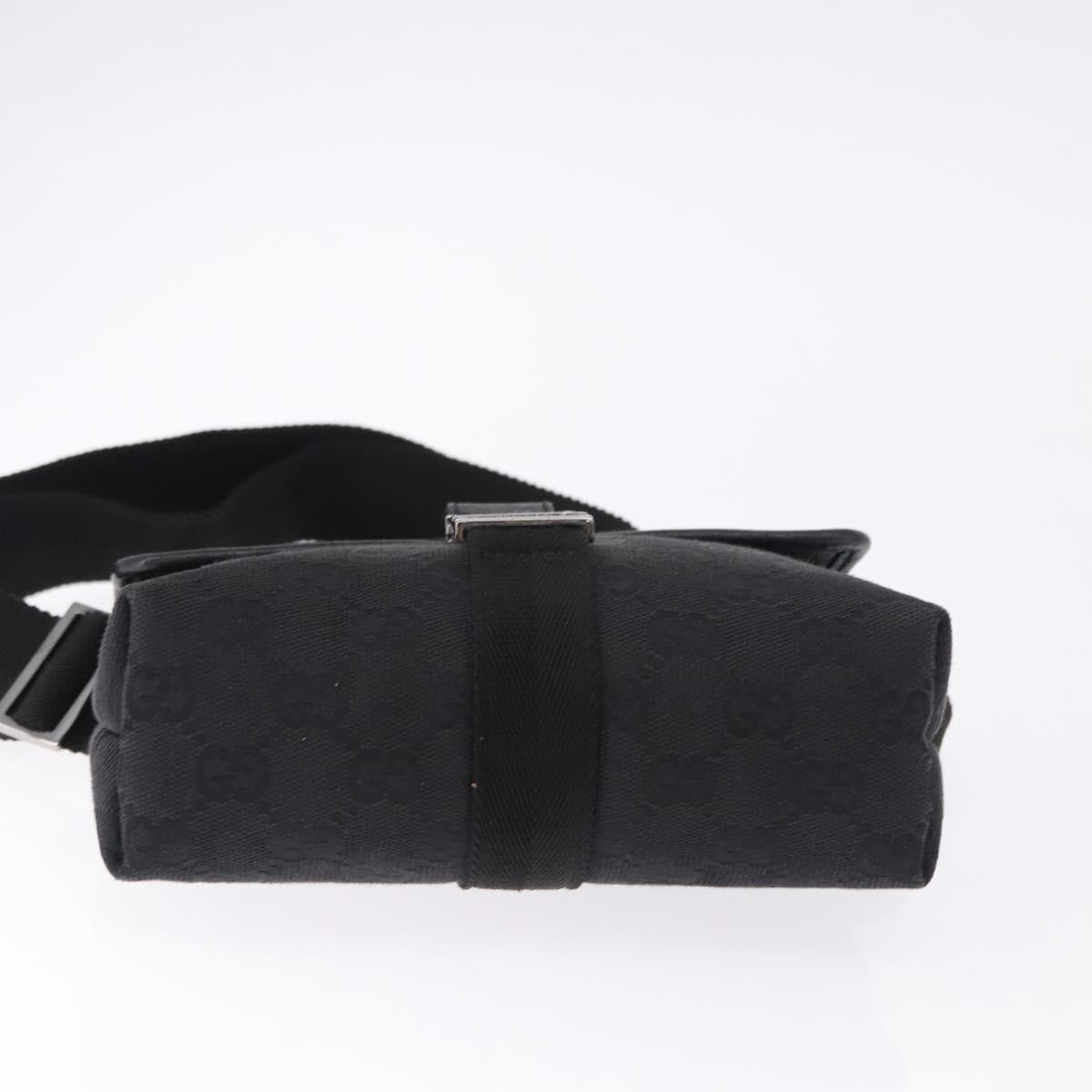 Gucci Buckle Waist Gg Canvas And Leather Black Canvas Clutche & Pouche Bag (Pre-Owned)