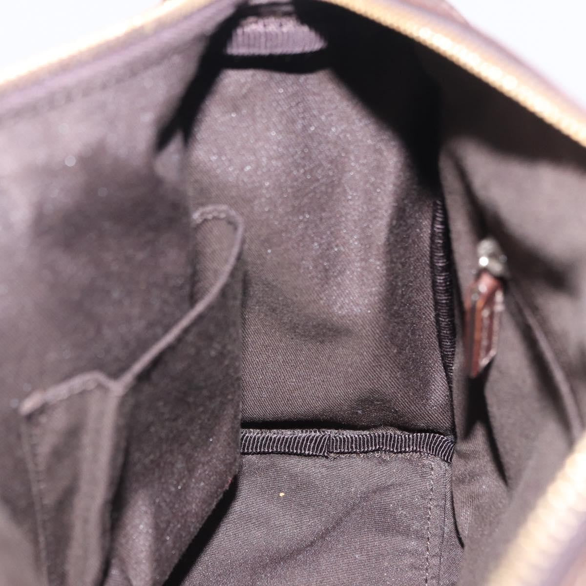 Gucci Abbey Boston Canvas Beige Canvas Shoulder Bag Bag (Pre-Owned)