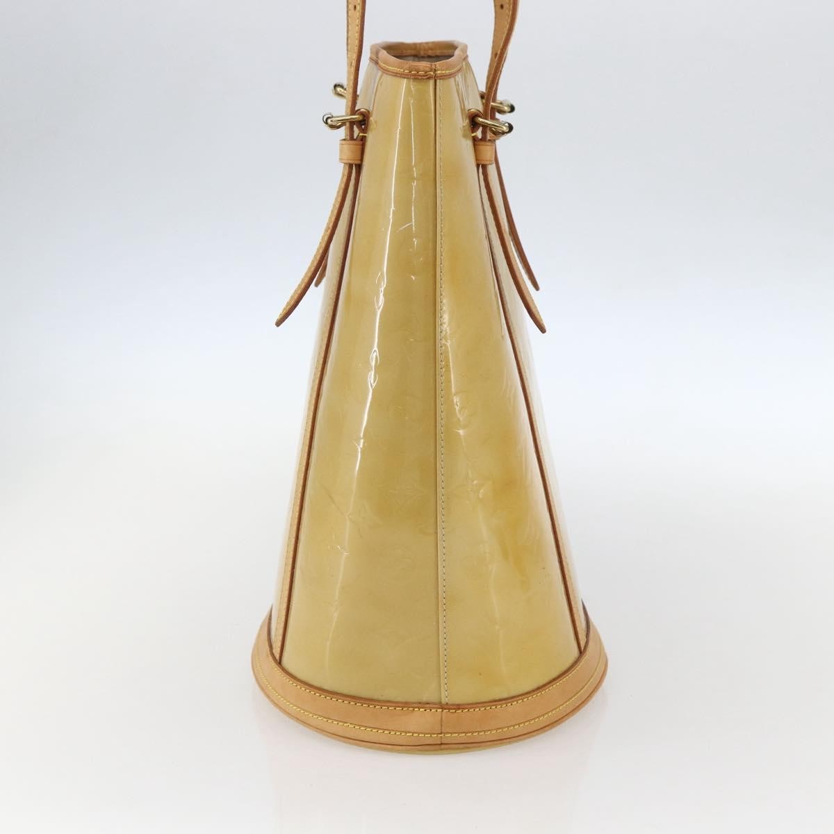 Louis Vuitton Bucket Monogram Vernis Beige Patent_Leather Shoulder Bag Bag (Pre-Owned)