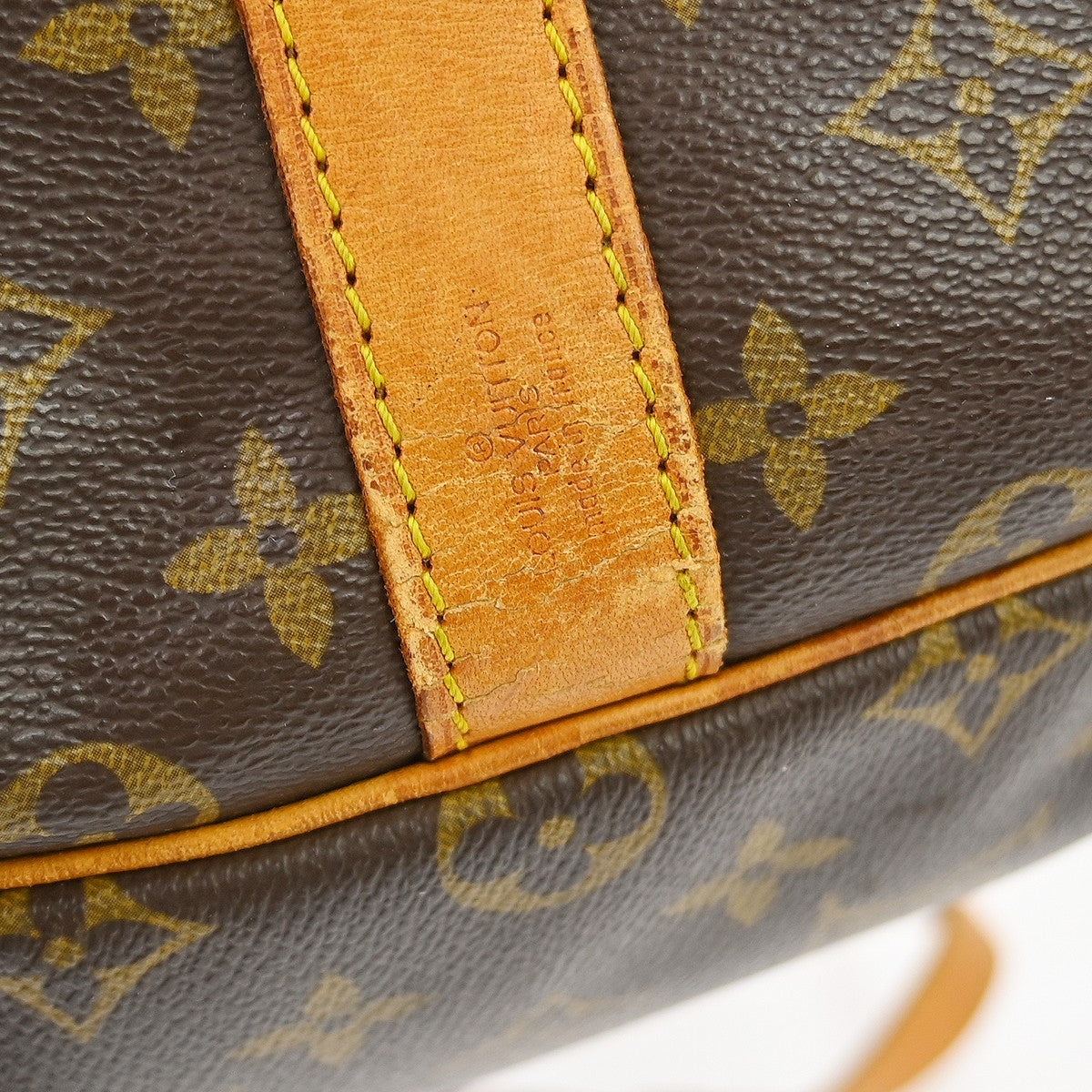 Louis Vuitton Keepall Bandouliere Monogram Canvas Brown Canvas Travel Bag Bag (Pre-Owned)