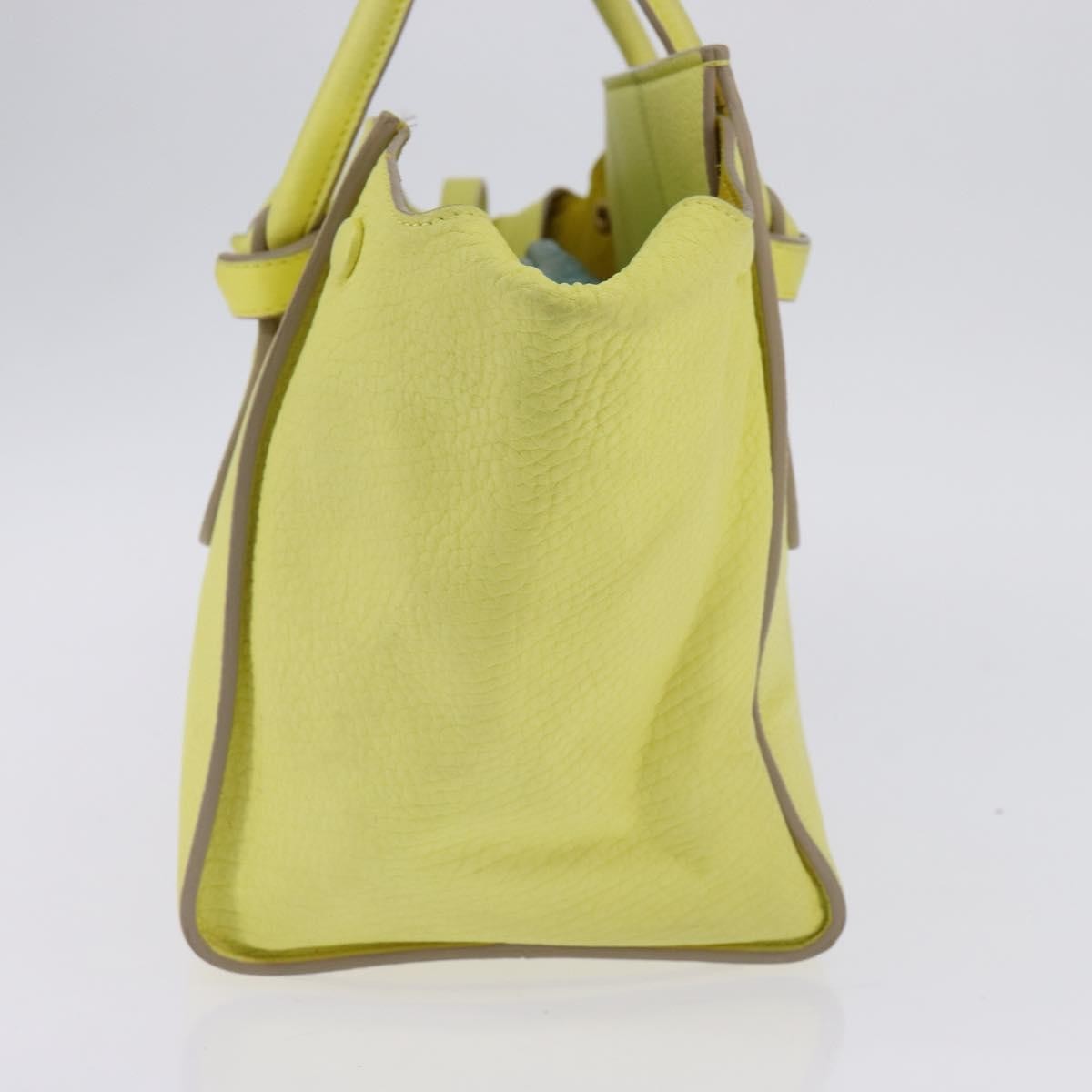 Celine Tie Knot Smooth Leather Yellow Leather Bag (Pre-Owned)
