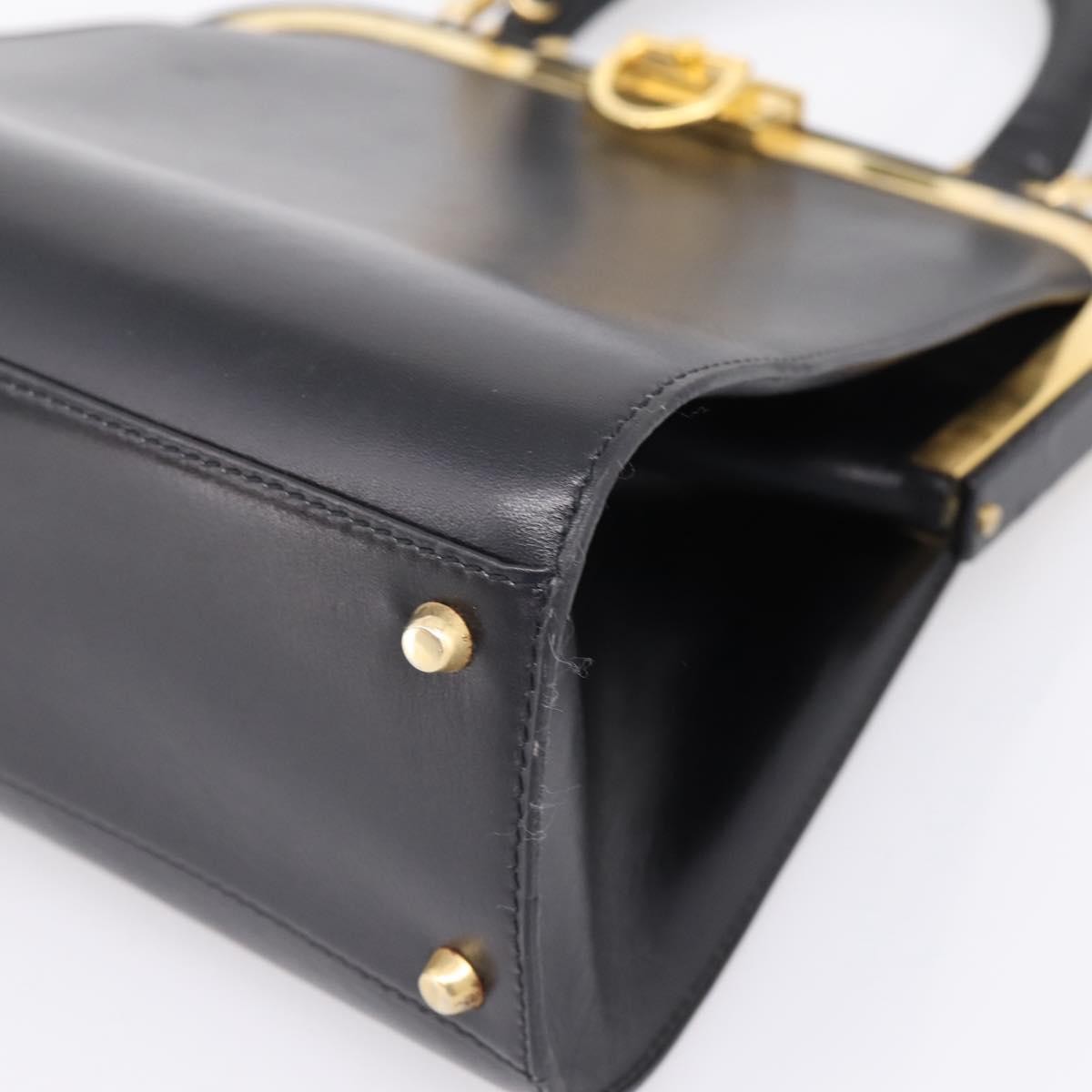 Christian Dior Shoulder Leather Black Leather Shoulder Bag Bag (Pre-Owned)