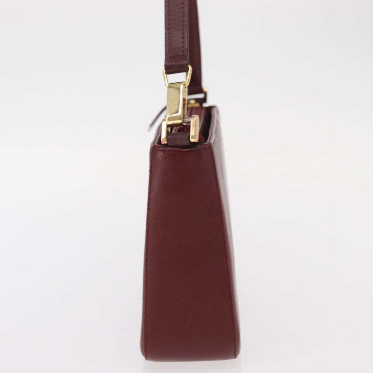 Burberry Vintage Leather Burgundy Leather Shoulder Bag Bag (Pre-Owned)