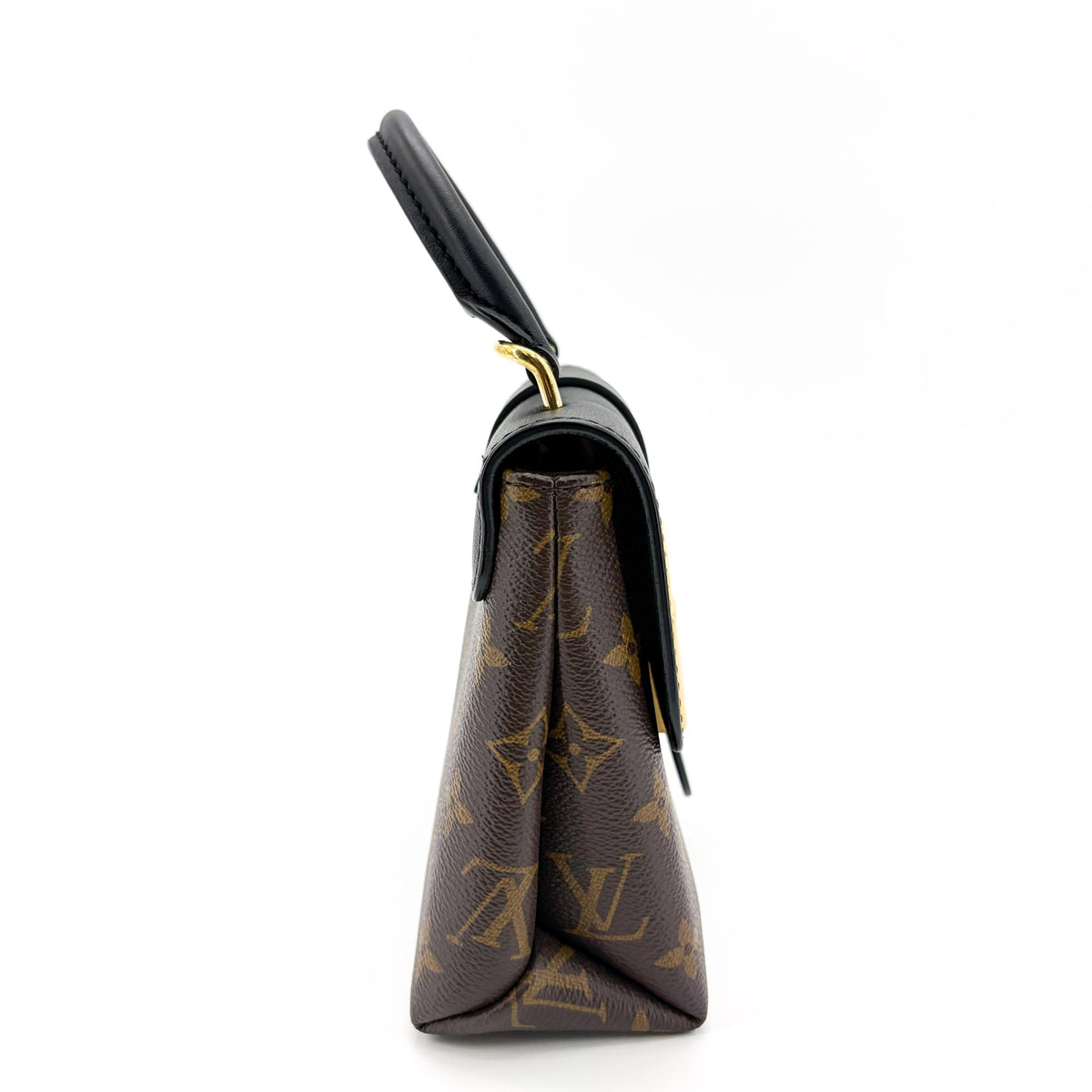Louis Vuitton Locky Monogram Canvas With Leather Black Canvas Handbag (Pre-Owned)