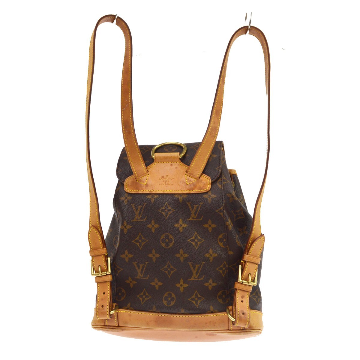 Louis Vuitton Vintage Montsouris Monogram Canvas Brown Canvas Backpack Bag (Pre-Owned)