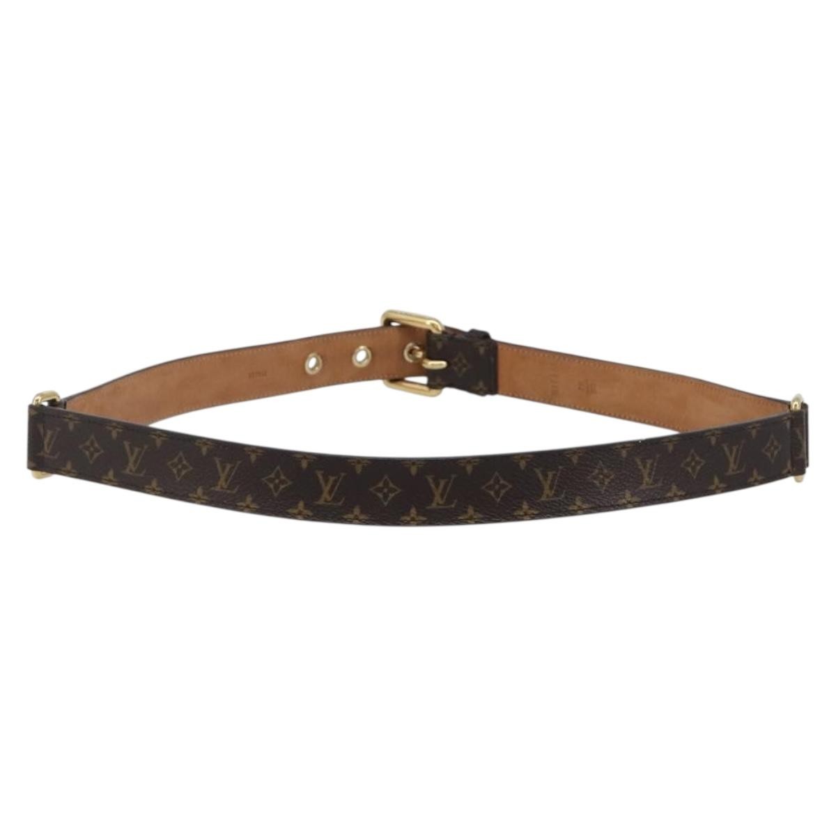 Louis Vuitton Ceinture Trio Belt Monogram Canvas Brown Canvas Belts Accessory (Pre-Owned)