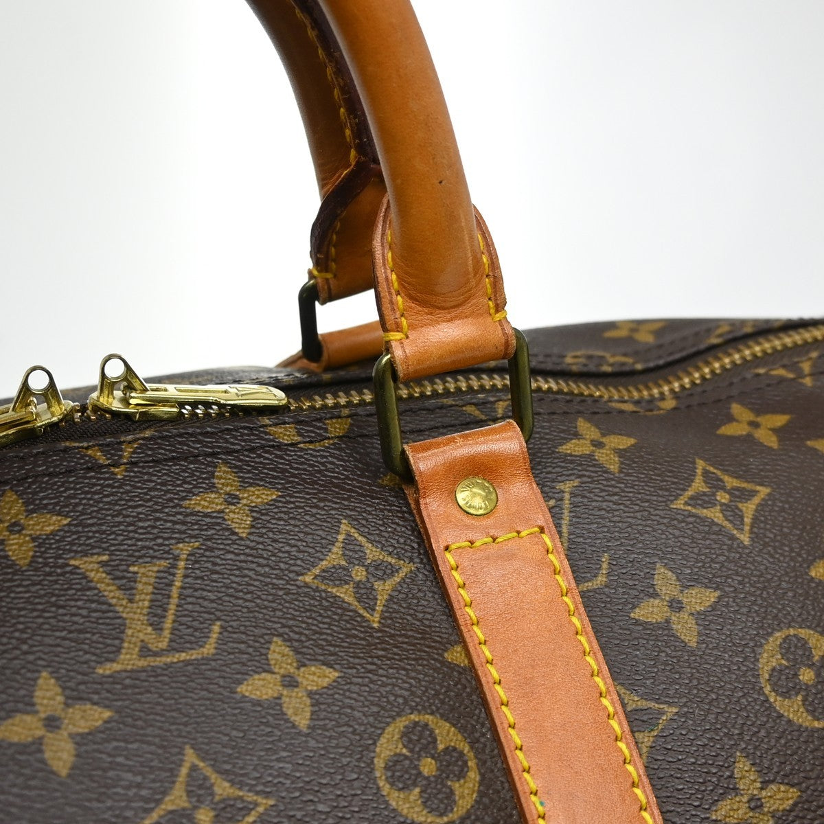 Louis Vuitton Keepall Monogram Canvas Brown Canvas Travel Bag Bag (Pre-Owned)