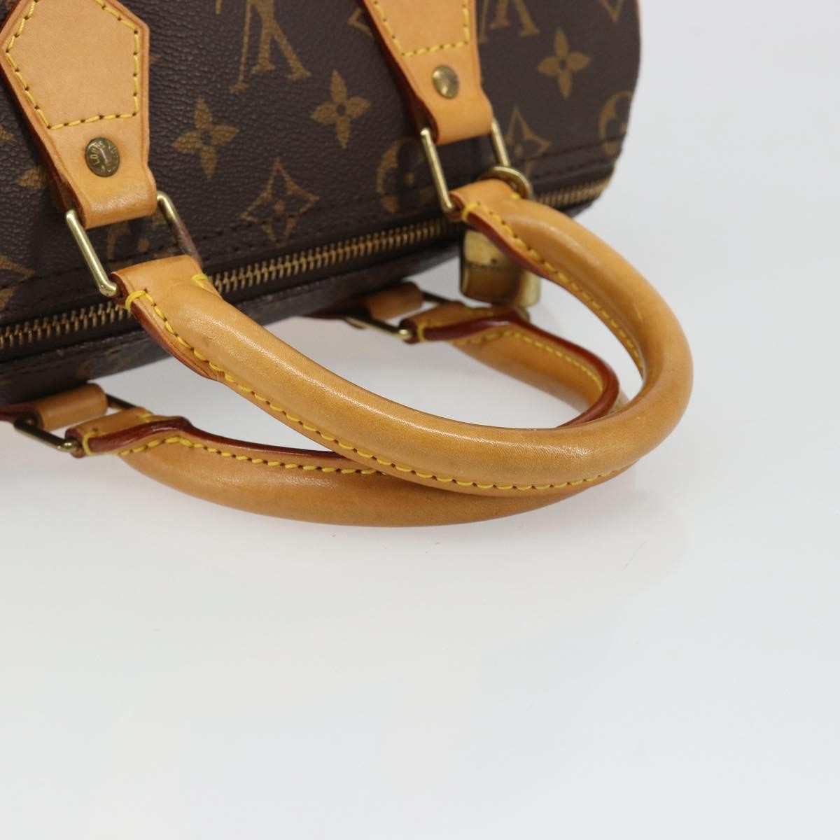 Louis Vuitton Speedy Monogram Canvas Neutral Canvas Handbag (Pre-Owned)