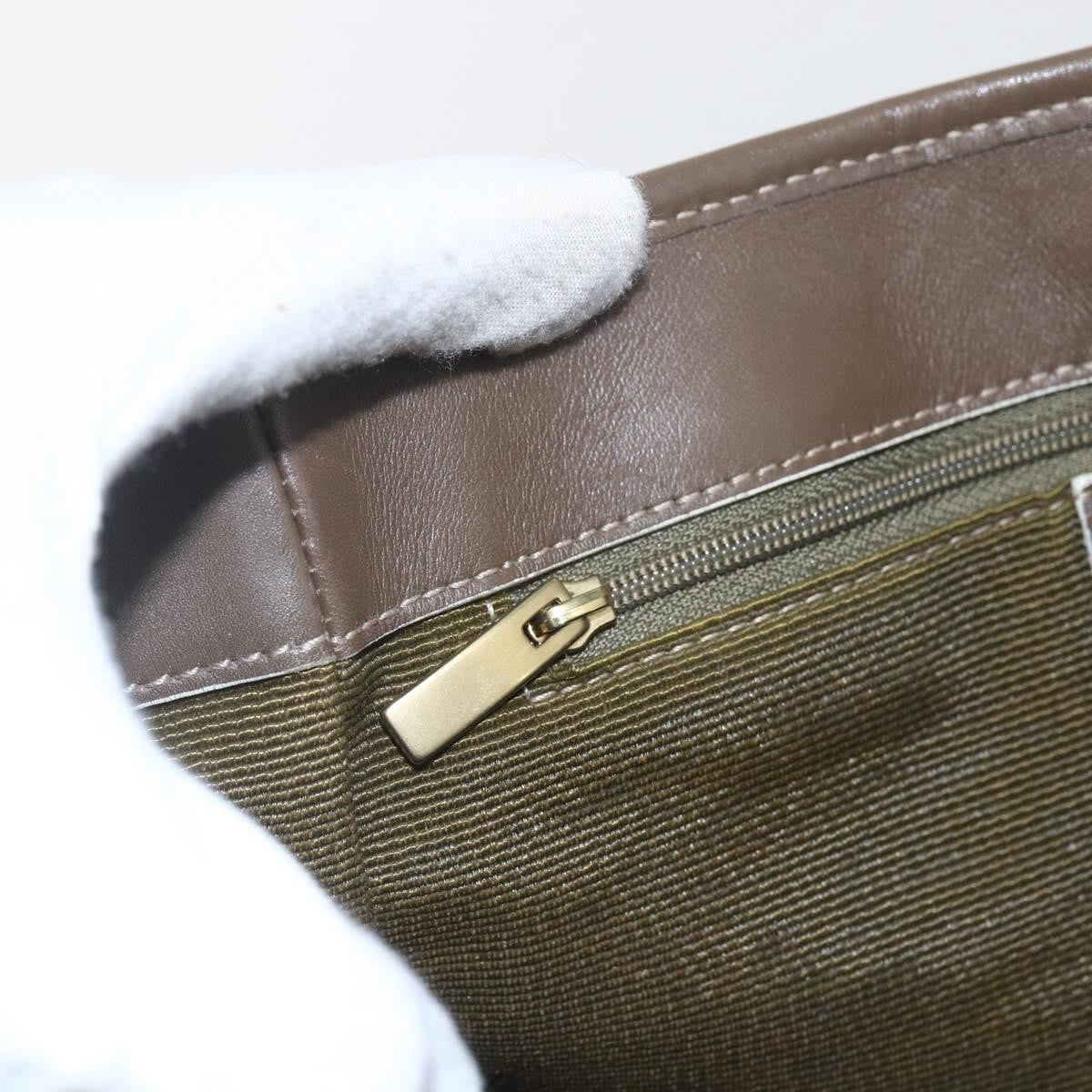 Salvatore Ferragamo Gancini Tote Gancini Canvas Beige Canvas Tote Bag Bag (Pre-Owned)