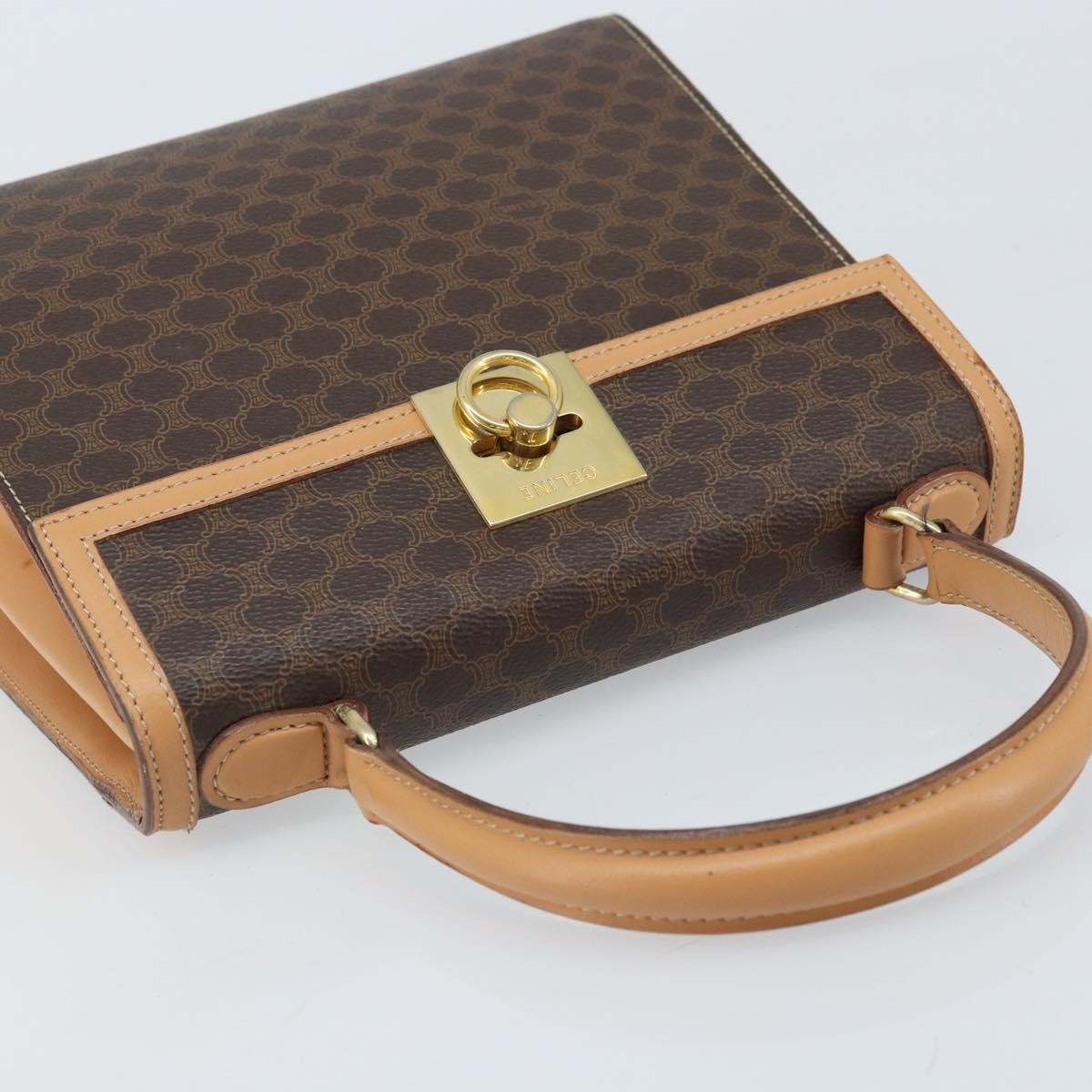 Celine Handbag Canvas Brown Canvas Handbag (Pre-Owned)
