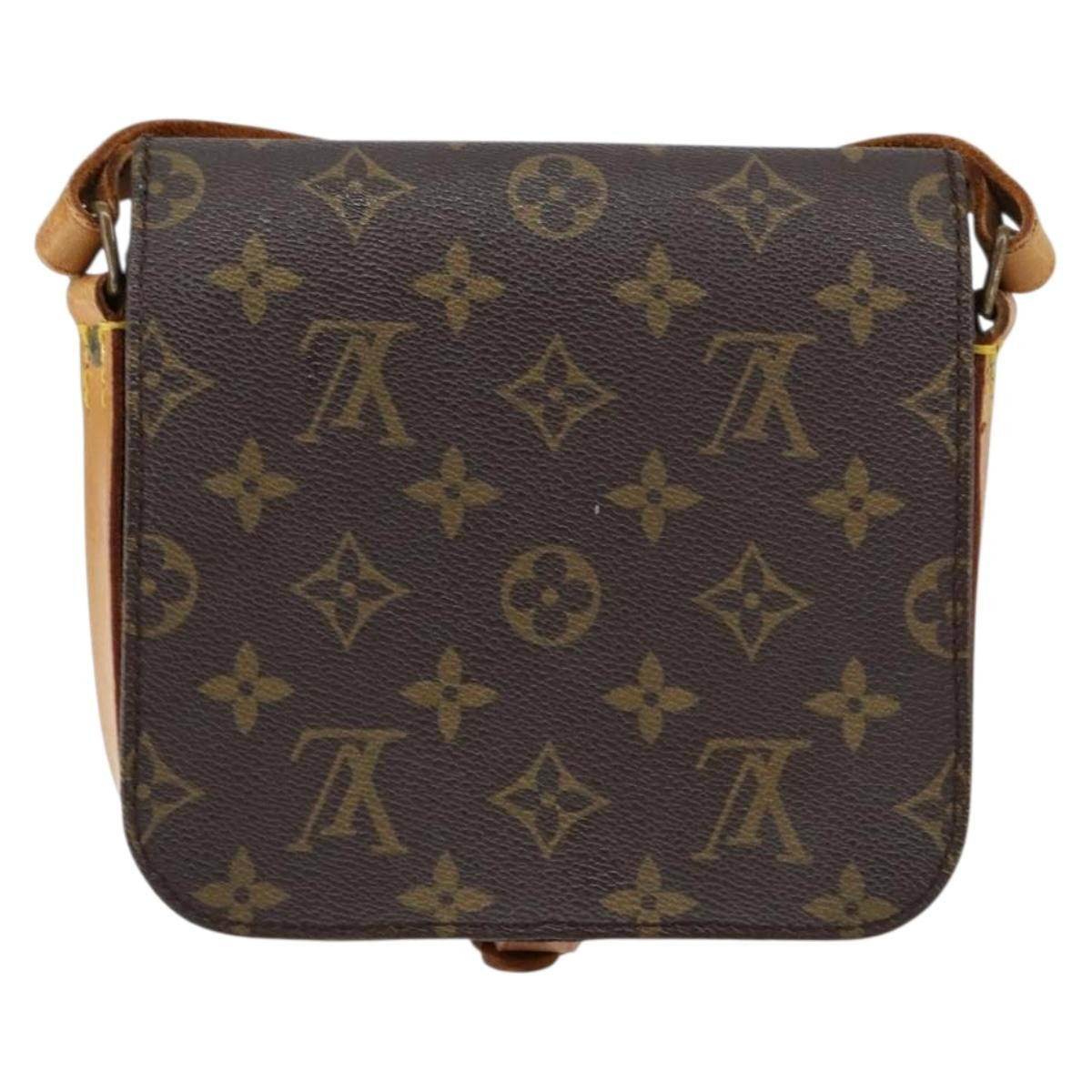 Louis Vuitton Cartouchiere Monogram Canvas Brown Canvas Shoulder Bag Bag (Pre-Owned)