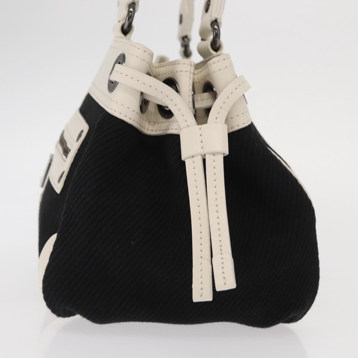 Burberry Vintage Canvas Black Canvas Handbag (Pre-Owned)