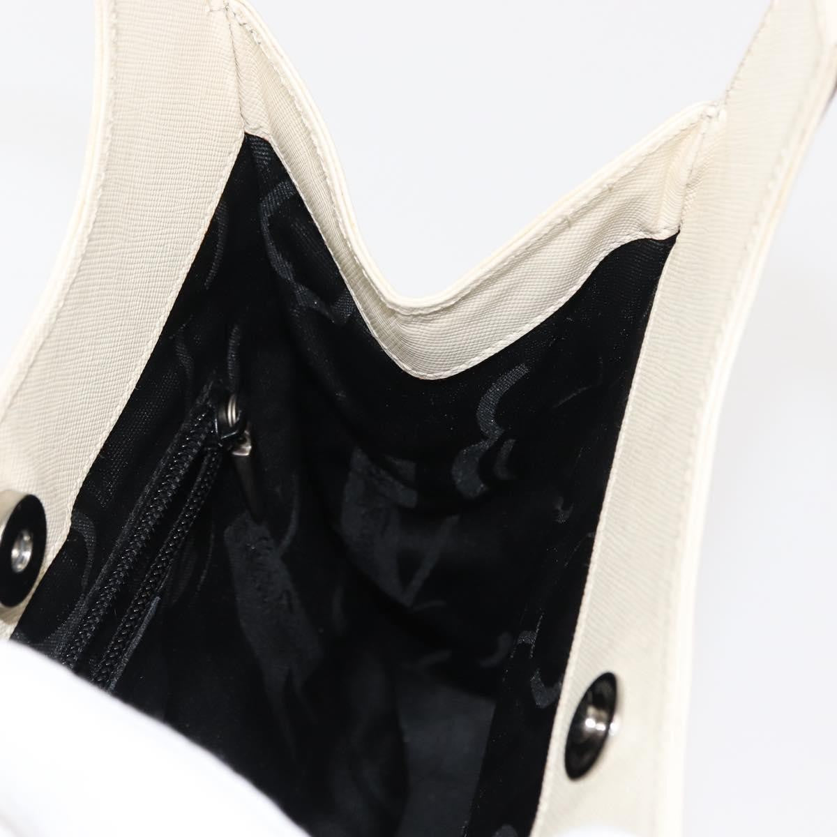 Salvatore Ferragamo Shoulder Leather Ecru Leather Shoulder Bag Bag (Pre-Owned)
