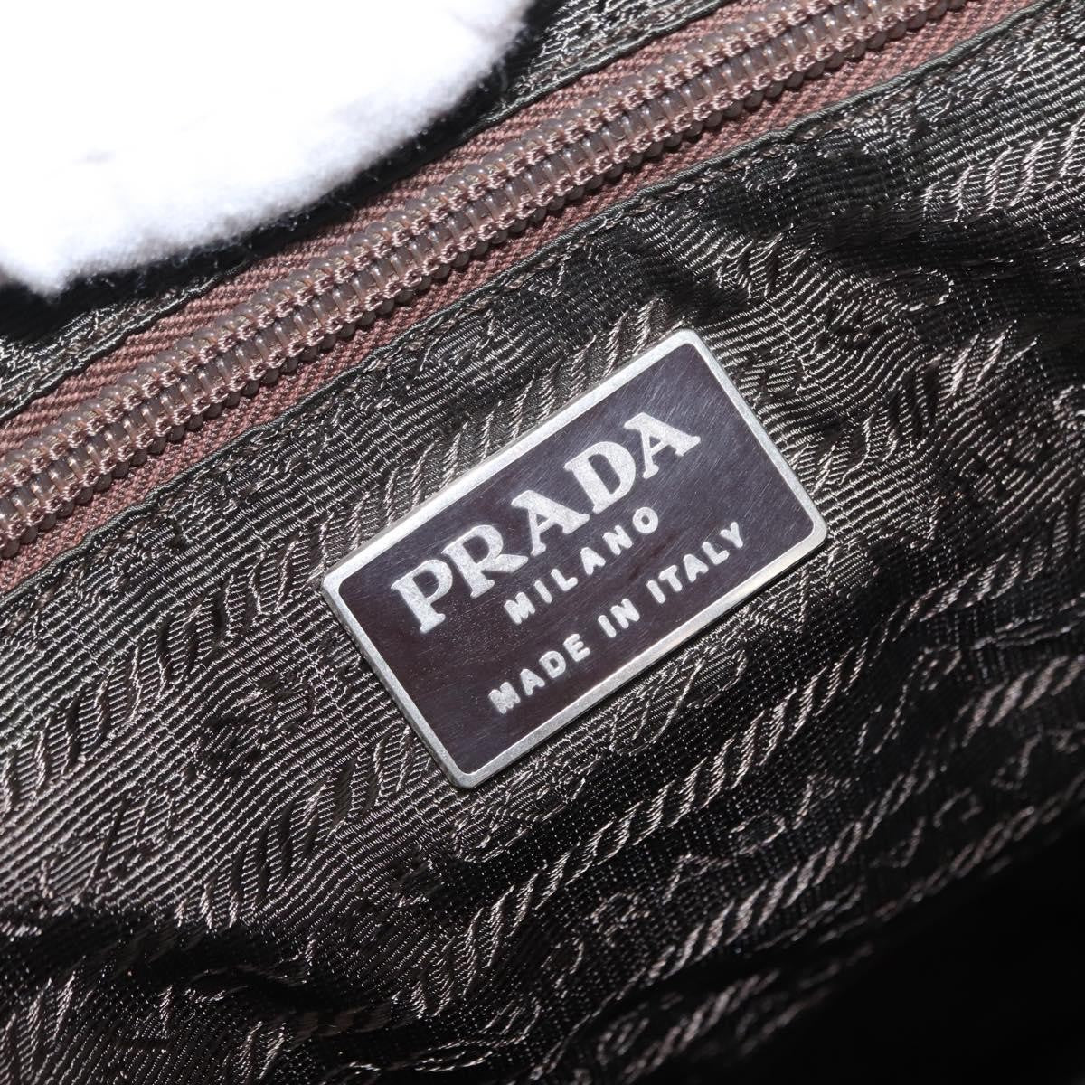 Prada Double Front Pocket Tessuto Khaki Nylon Backpack Bag (Pre-Owned)
