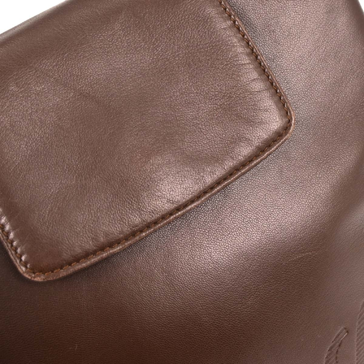 Loewe Anagram Leather Brown Leather Handbag (Pre-Owned)
