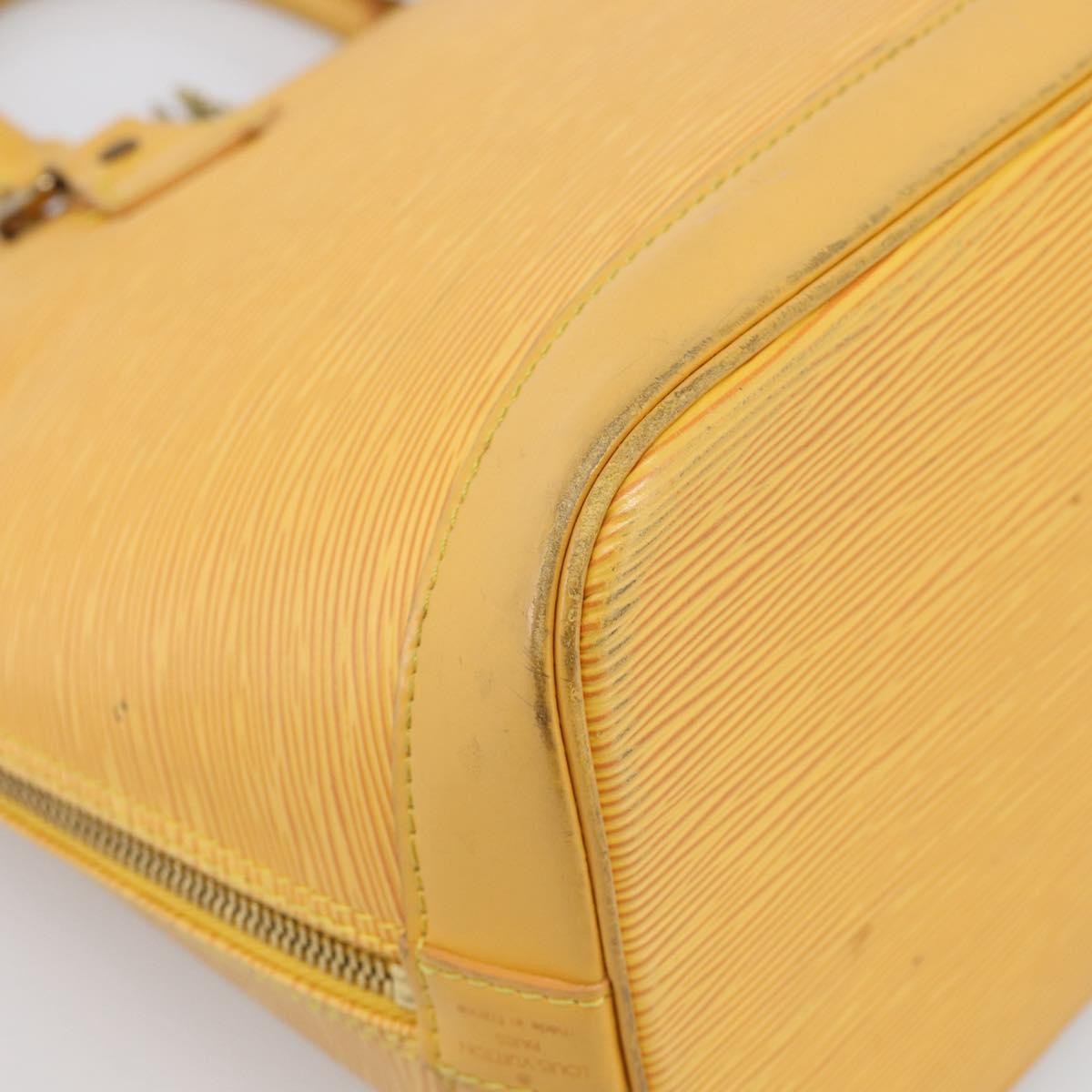 Louis Vuitton Vintage Alma Epi Leather Yellow Leather Handbag (Pre-Owned)