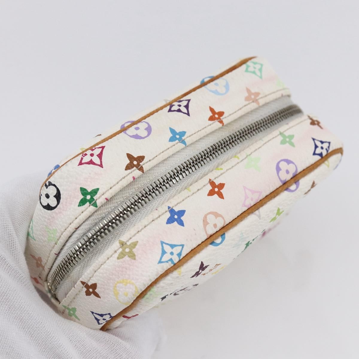 Louis Vuitton Wapity Trousse Monogram Multicolor White Canvas Clutche & Pouche Bag (Pre-Owned)