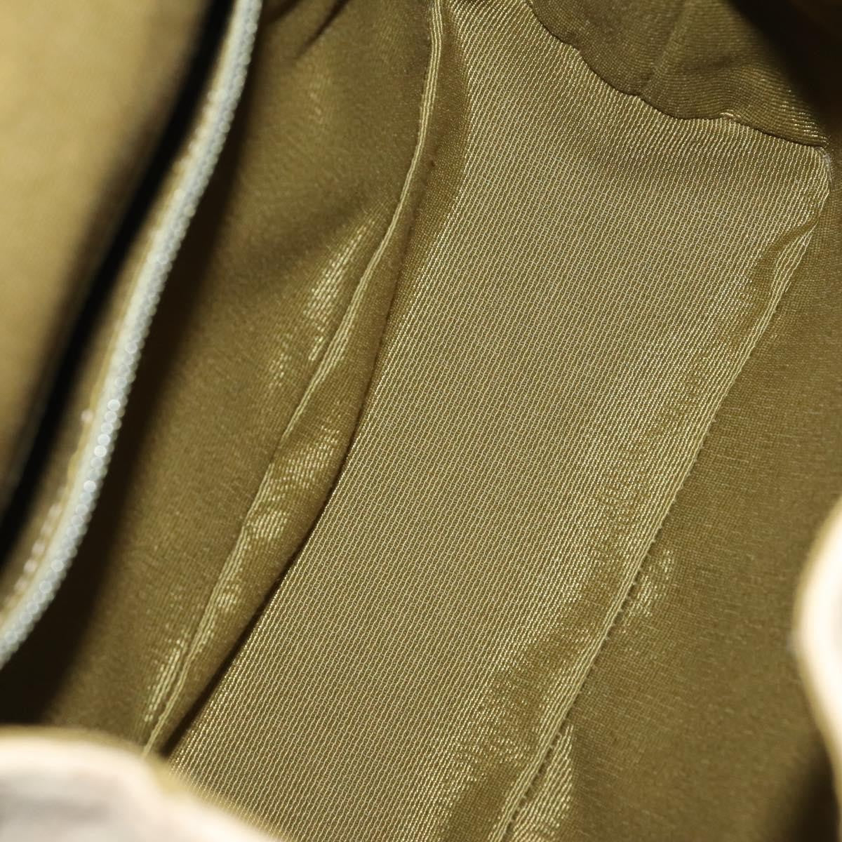 Salvatore Ferragamo Gancini Canvas Beige Canvas Backpack Bag (Pre-Owned)