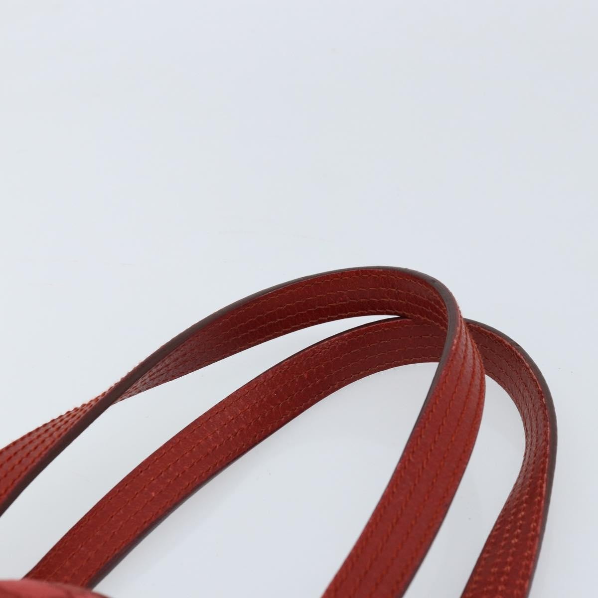 Gucci Vintage Open Tote Gg Canvas And Leather Red Canvas Tote Bag Bag (Pre-Owned)