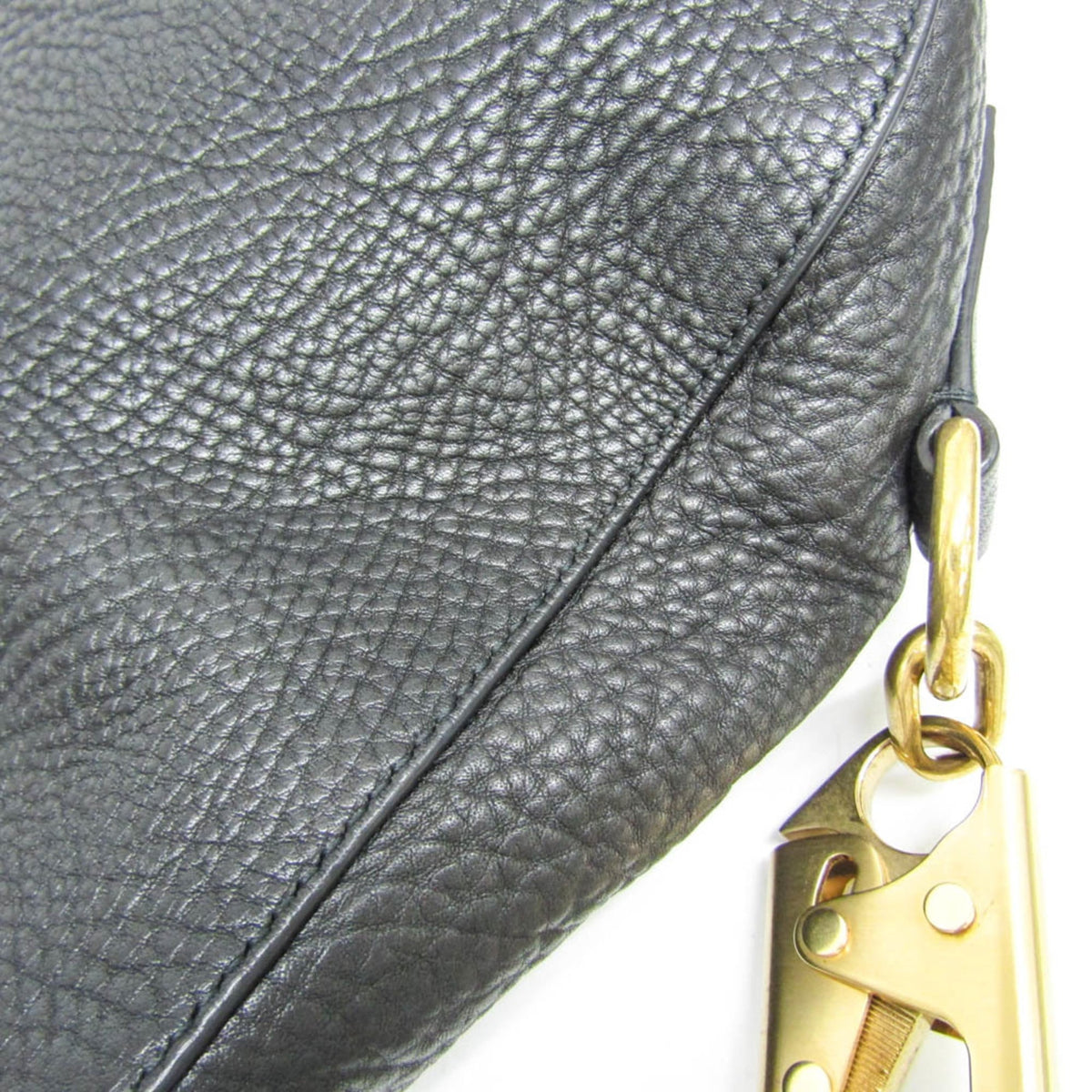 Burberry Zip Clutch Leather Black Leather Clutche & Pouche Bag (Pre-Owned)