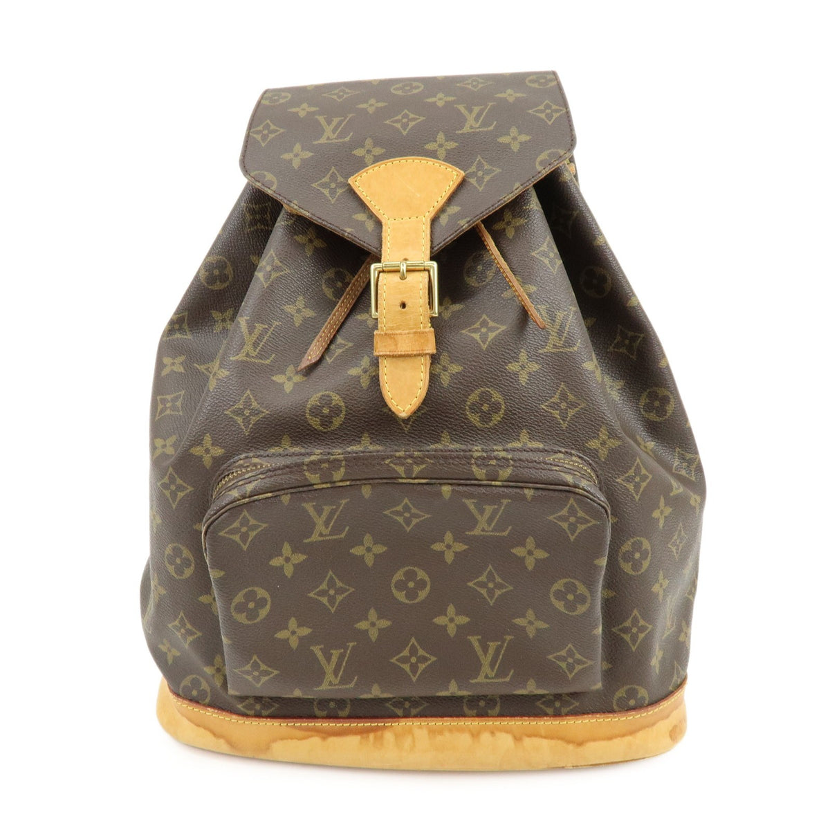 Louis Vuitton Vintage Montsouris Monogram Canvas Brown Canvas Backpack Bag (Pre-Owned)