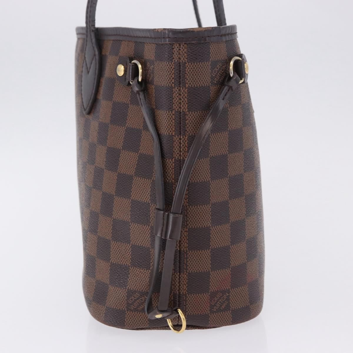 Louis Vuitton Neverfull Damier Brown Canvas Tote Bag Bag (Pre-Owned)
