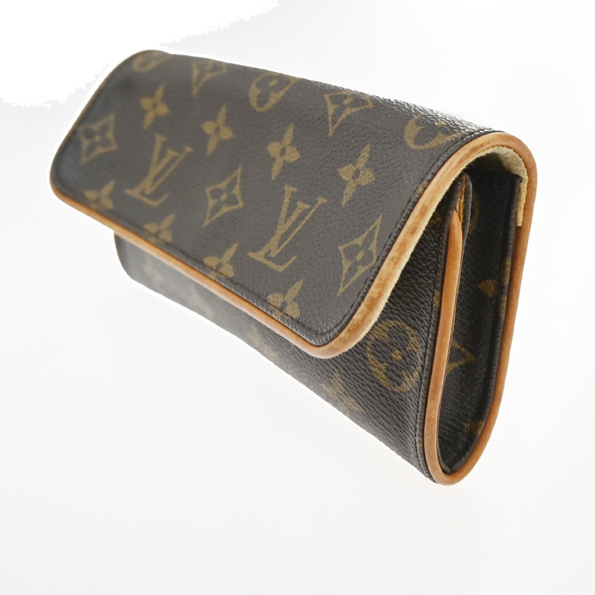 Louis Vuitton Twin Monogram Canvas Brown Canvas Clutche & Pouche Bag (Pre-Owned)