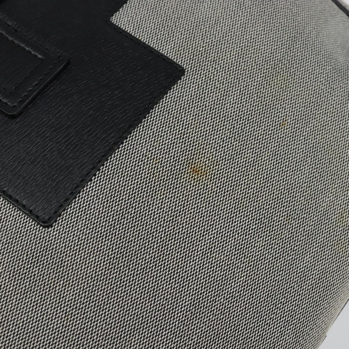 Gucci Vintage Square G Canvas Gray Canvas Handbag (Pre-Owned)