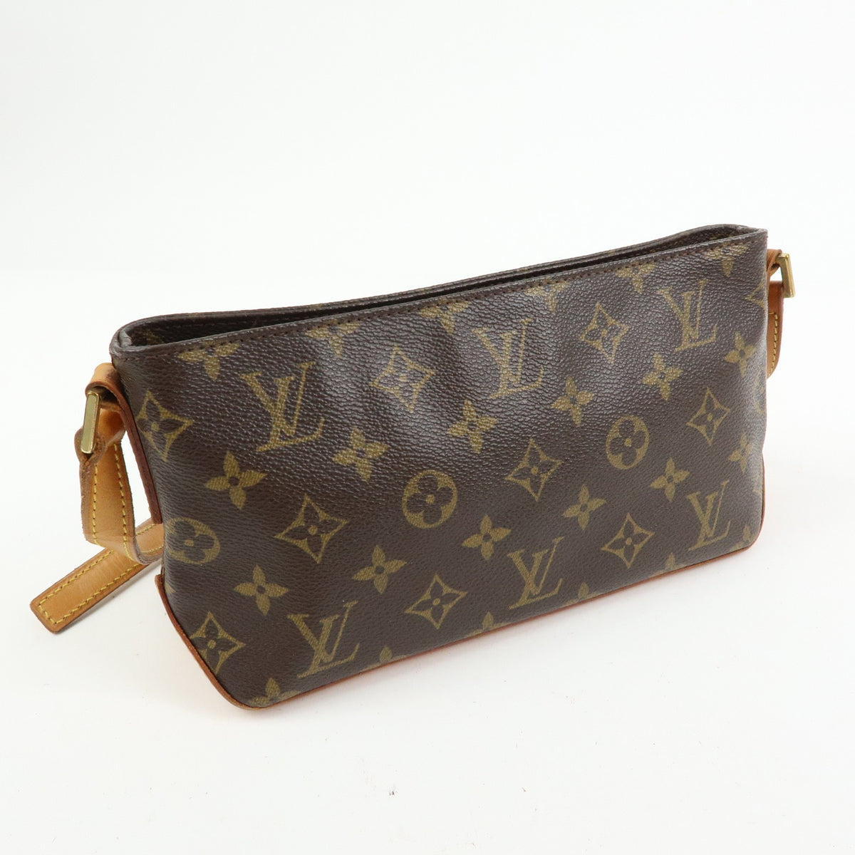 Louis Vuitton Trotteur Monogram Canvas Brown Canvas Handbag (Pre-Owned)