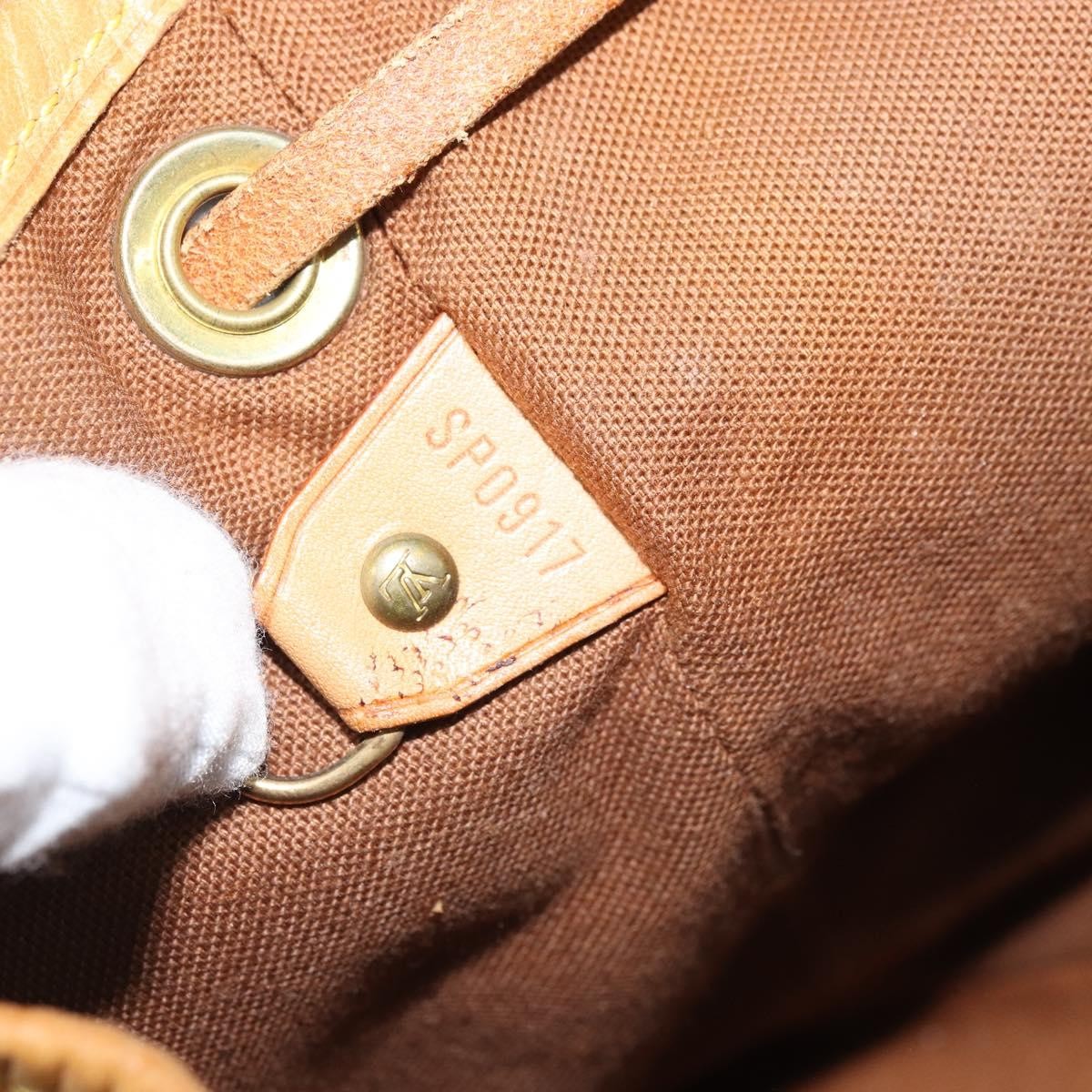 Louis Vuitton Vintage Montsouris Monogram Canvas Brown Canvas Backpack Bag (Pre-Owned)