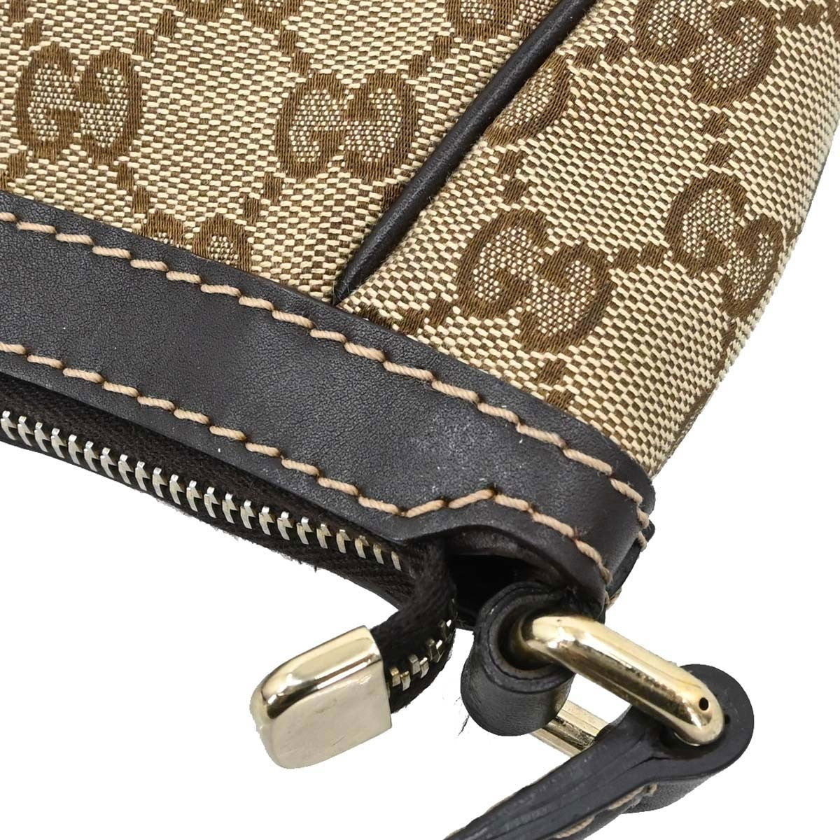 Gucci Mayfair Gg Canvas Beige Canvas Shoulder Bag Bag (Pre-Owned)