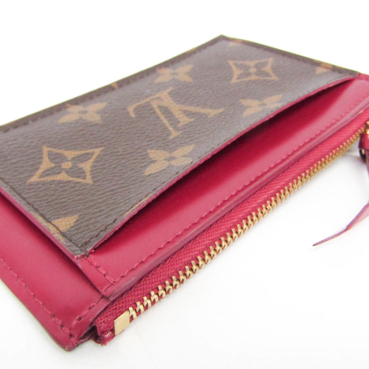 Louis Vuitton Zipped Card Holder Nm Monogram Canvas Brown Canvas Card Holders Accessory (Pre-Owned)