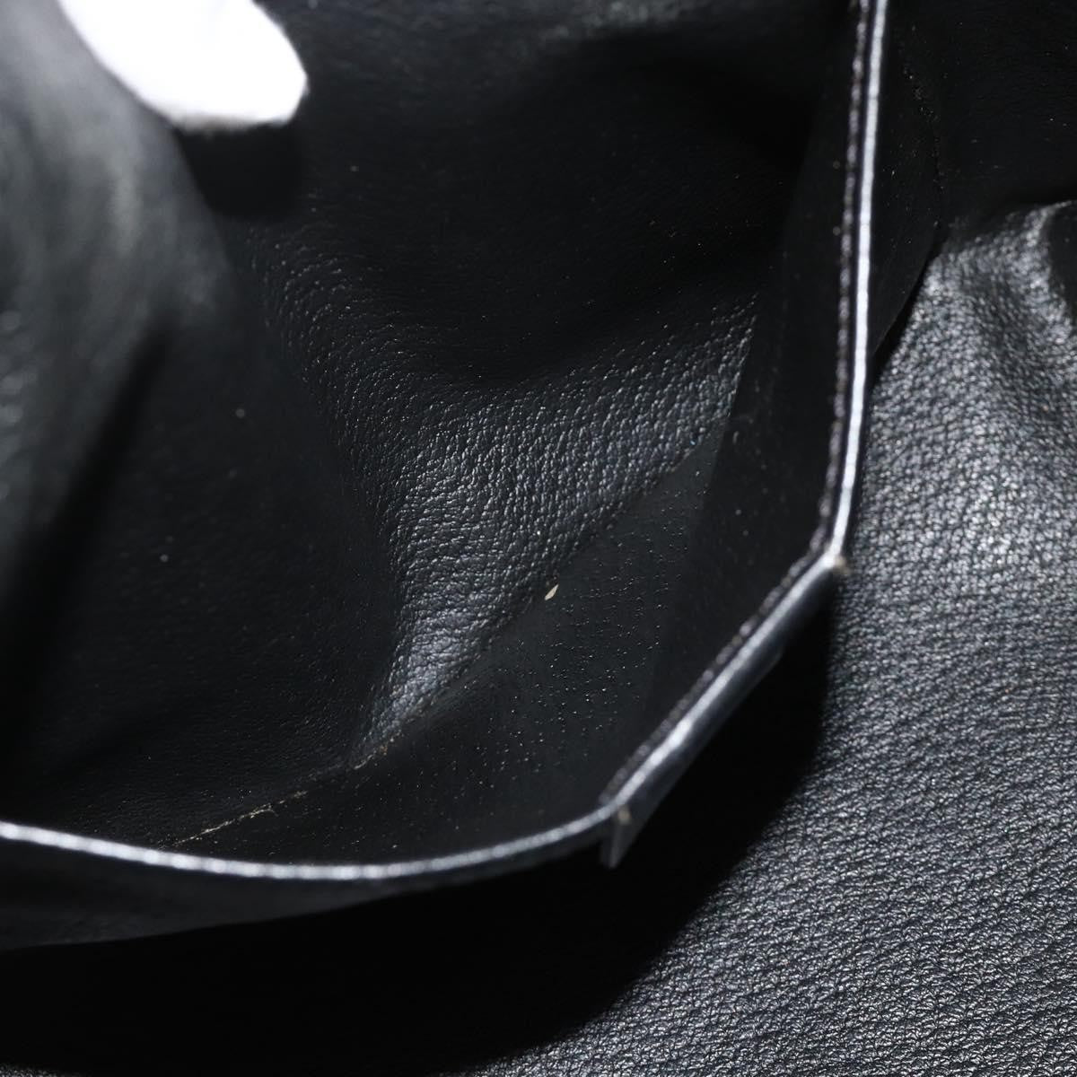 Celine Vintage Macadam Macadam Canva  Vinyl Black Canvas Handbag (Pre-Owned)